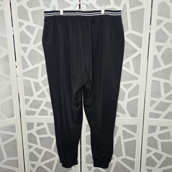 Ashley Stewart Sport Black/Gold Chain Print Jogger Pants Womens Plus Size 26/28 - Picture 3 of 3